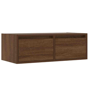 TV-Schrank mit LED Braun Eichen-Optik 75 cm