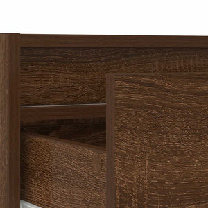 TV-Schrank mit LED Braun Eichen-Optik 75 cm