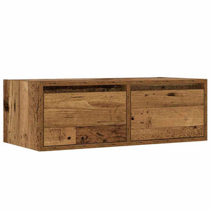 TV-Schrank mit LED Altholz-Optik