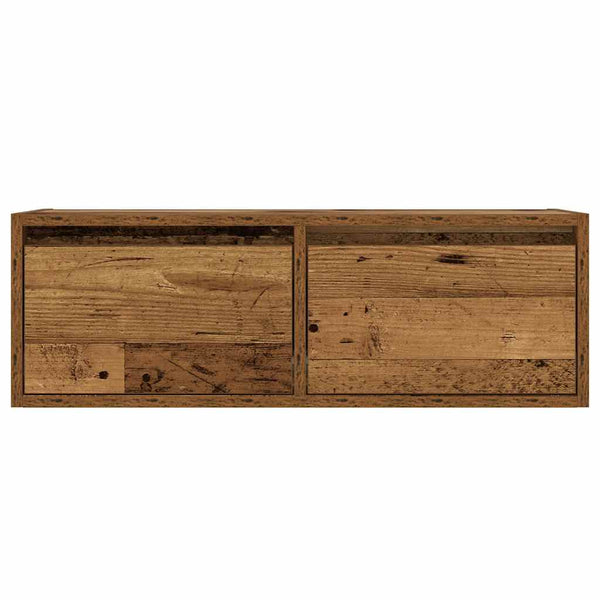 TV-Schrank mit LED Altholz-Optik