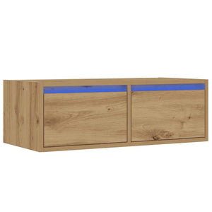 TV-Schrank Artisan-Eiche mit LED-Beleuchtung 75 cm