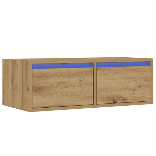 TV-Schrank Artisan-Eiche mit LED-Beleuchtung 75 cm