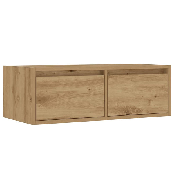 TV-Schrank Artisan-Eiche mit LED-Beleuchtung 75 cm
