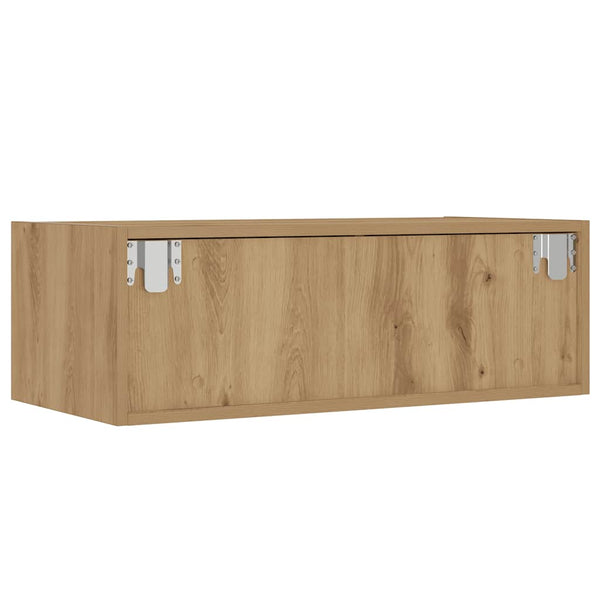 TV-Schrank Artisan-Eiche mit LED-Beleuchtung 75 cm