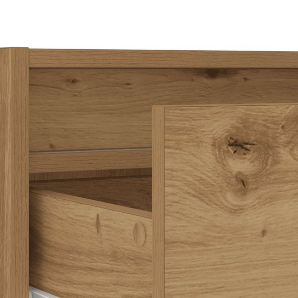TV-Schrank Artisan-Eiche mit LED-Beleuchtung 75 cm