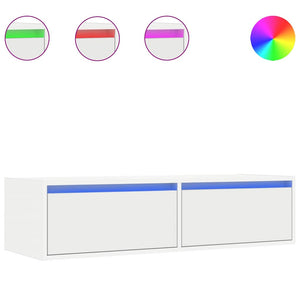 TV-Schrank mit LED Weiß 100cm