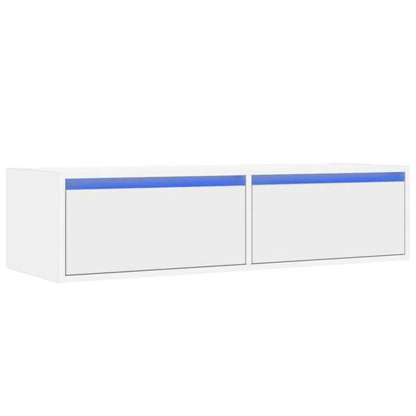 TV-Schrank mit LED Weiß 100cm