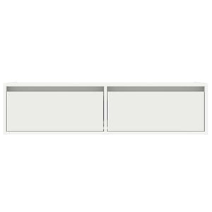 TV-Schrank mit LED Weiß 100cm