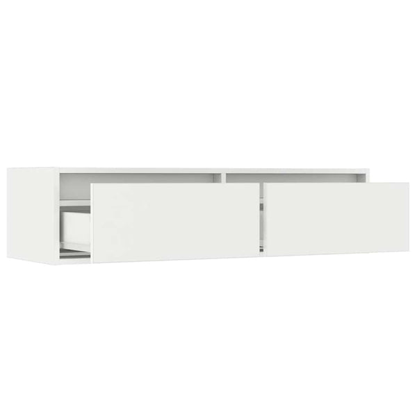 TV-Schrank mit LED Weiß 100cm