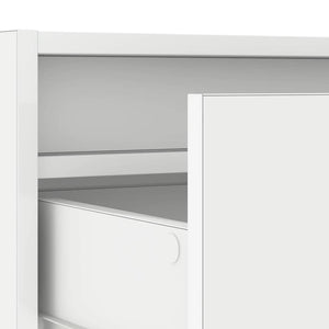 TV-Schrank mit LED Weiß 100cm