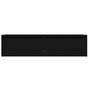 TV-Schrank mit LED Schwarz Eichen-Optik 100 cm