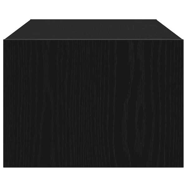 TV-Schrank mit LED Schwarz Eichen-Optik 100 cm