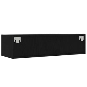 TV-Schrank mit LED Schwarz Eichen-Optik 100 cm