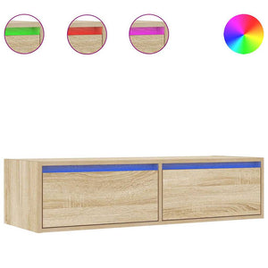 TV-Schrank Sonoma Eiche mit LED 100 cm