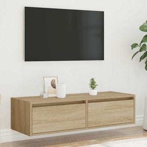 TV-Schrank Sonoma Eiche mit LED 100 cm