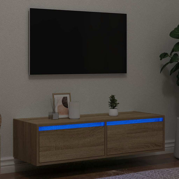 TV-Schrank Sonoma Eiche mit LED 100 cm