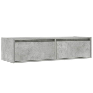 TV-Schrank Betongrau mit LED 100cm
