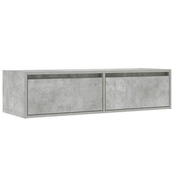 TV-Schrank Betongrau mit LED 100cm