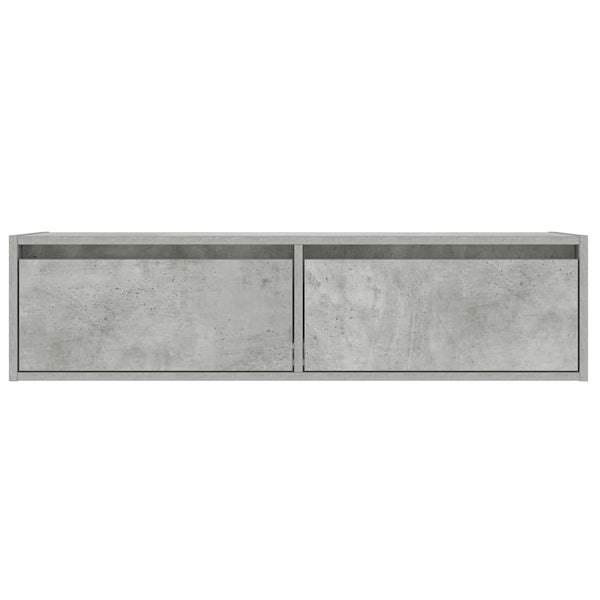 TV-Schrank Betongrau mit LED 100cm