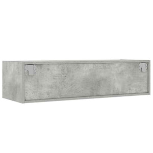TV-Schrank Betongrau mit LED 100cm