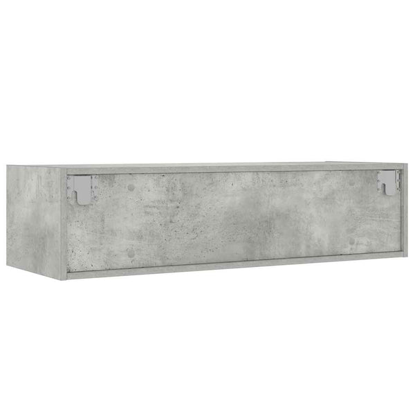 TV-Schrank Betongrau mit LED 100cm
