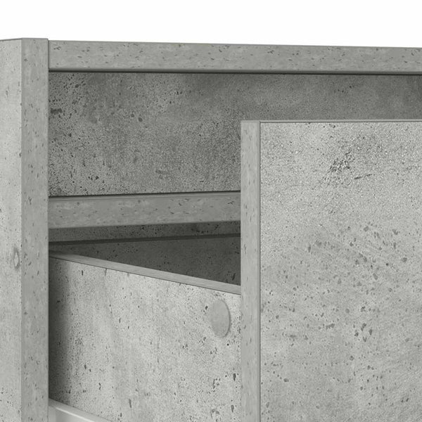 TV-Schrank Betongrau mit LED 100cm