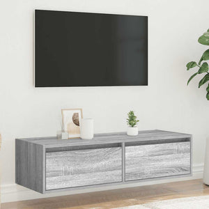 TV-Schrank Grau Sonoma mit LED