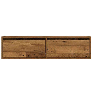 TV-Schrank mit LED Altholz-Optik 100 cm