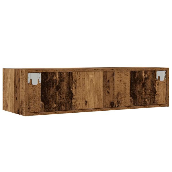 TV-Schrank mit LED Altholz-Optik 100 cm