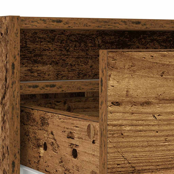 TV-Schrank mit LED Altholz-Optik 100 cm