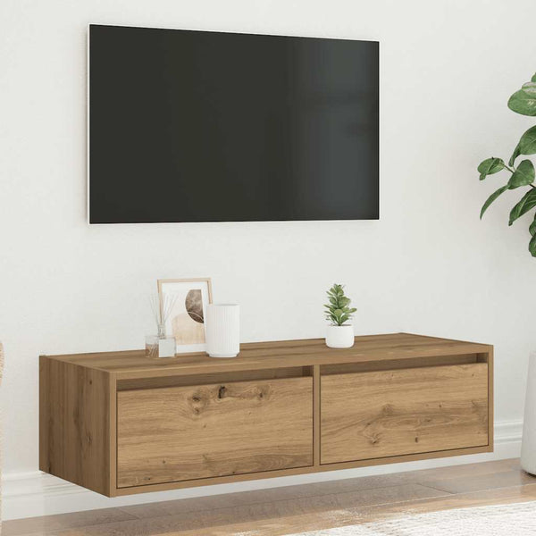 TV-Schrank Artisan-Eiche mit LED 100cm