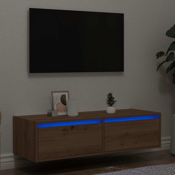 TV-Schrank Artisan-Eiche mit LED 100cm