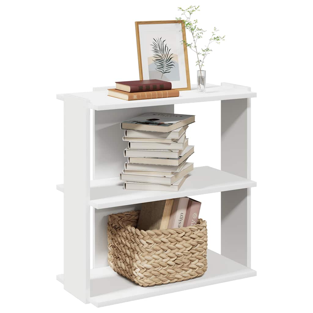 Bücherregal Weiß 3 Böden 60x60 cm