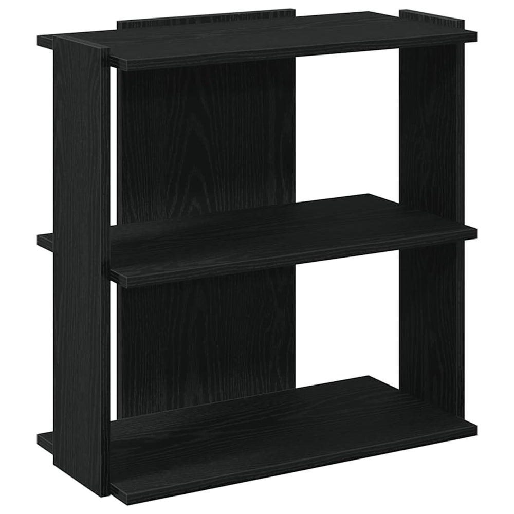 vidaXL Bookcase 3 Tiers Black 60x30x60 cm Engineered Wood
