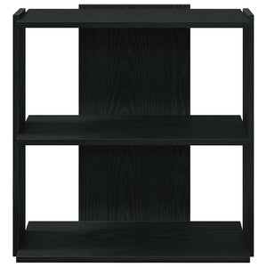 Bücherregal Schwarz, 3 Böden, 60 cm