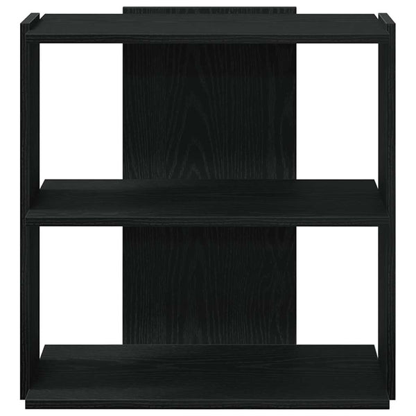 Bücherregal Schwarz, 3 Böden, 60 cm