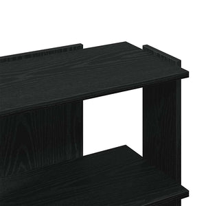 Bücherregal Schwarz, 3 Böden, 60 cm