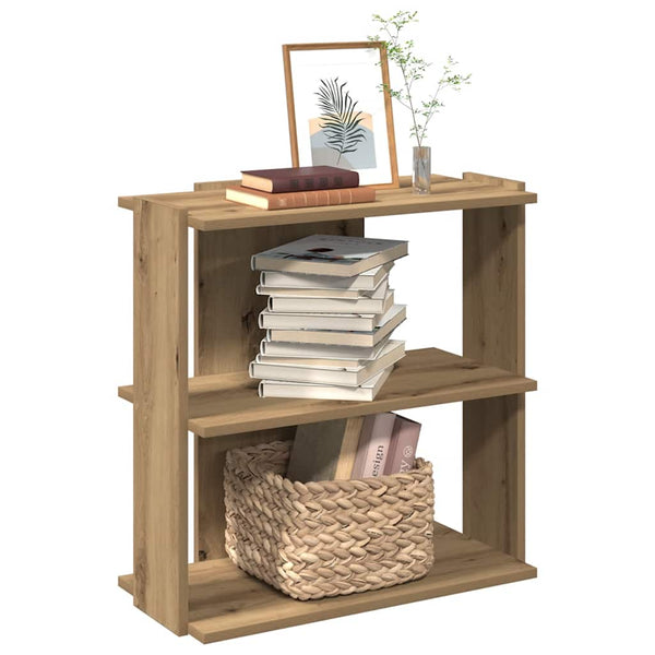 Bücherregal Artisan-Eiche, 3 Böden, 60cm