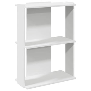 Bücherregal Weiß, 3 Böden, 60x80 cm