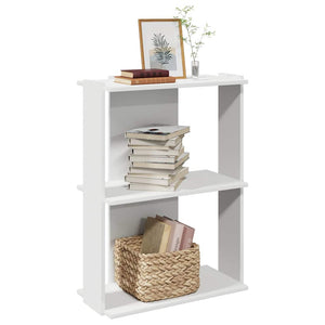 Bücherregal Weiß, 3 Böden, 60x80 cm