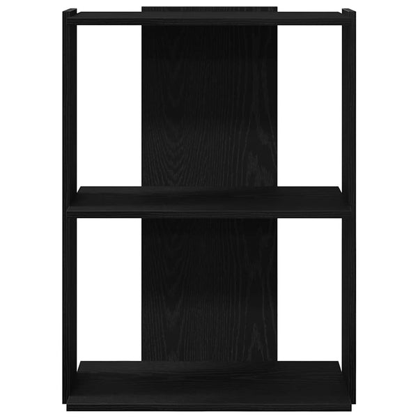 Bücherregal Schwarz, 3 Böden, 60x80 cm