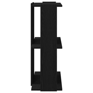 Bücherregal Schwarz, 3 Böden, 60x80 cm