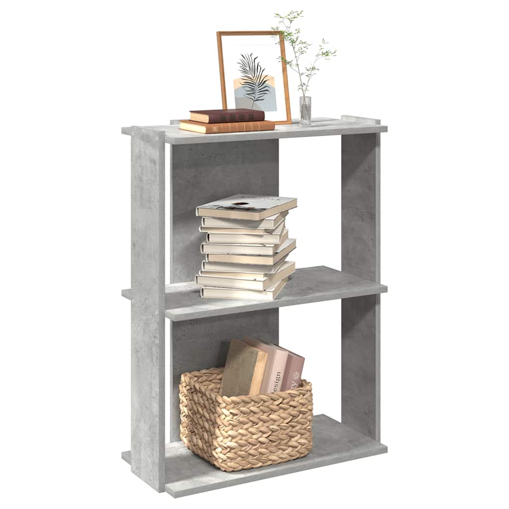 Bücherregal Betongrau 60x80 cm