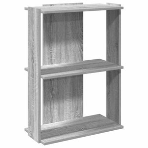 Bücherregal Grau Sonoma 60x30x80 cm