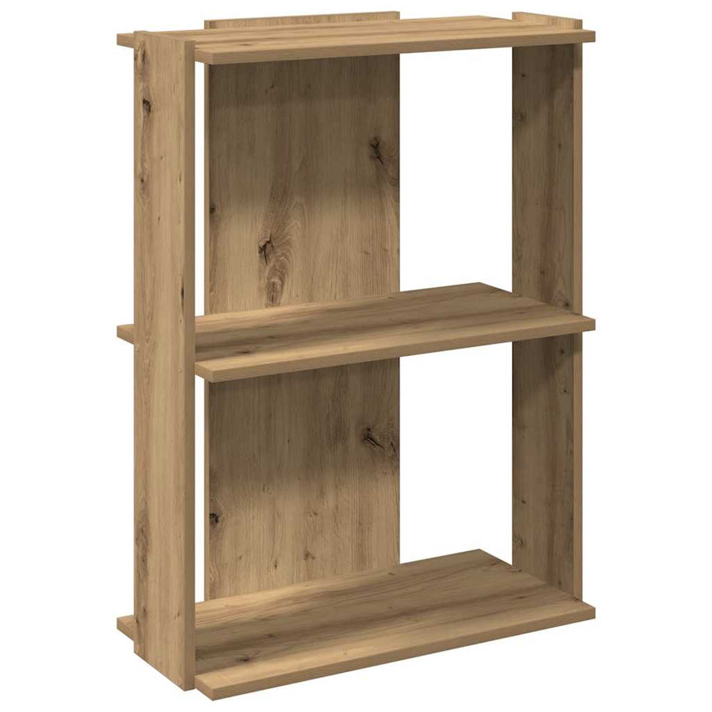 vidaXL Bookcase with 3 Shelves Artisan Oak 60x30x80 cm Engineered Wood