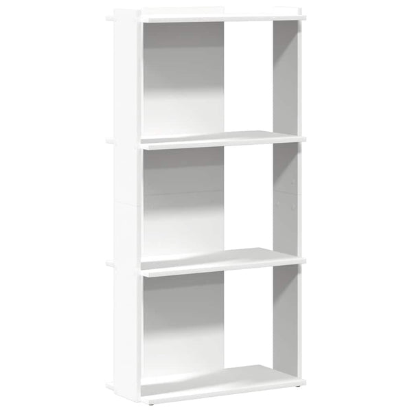 Bücherregal Weiß, 3 Böden, 60x120 cm