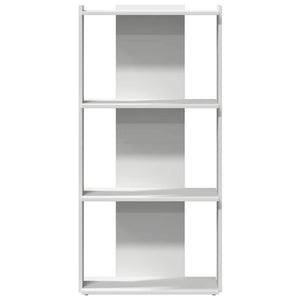 Bücherregal Weiß, 3 Böden, 60x120 cm