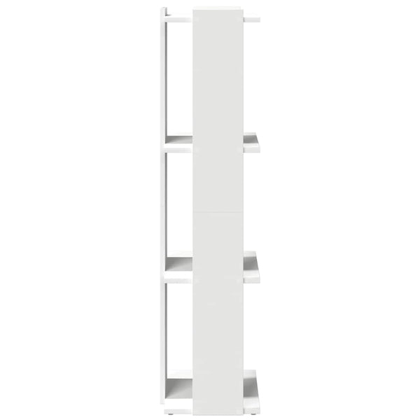 Bücherregal Weiß, 3 Böden, 60x120 cm