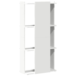 Bücherregal Weiß, 3 Böden, 60x120 cm