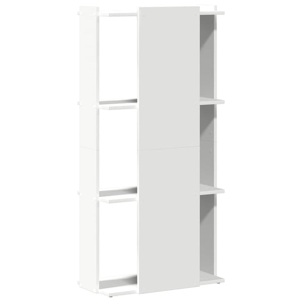 Bücherregal Weiß, 3 Böden, 60x120 cm